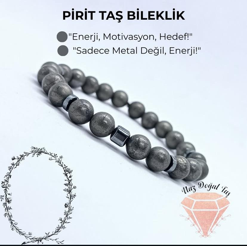 Pirit Doğal Taş Bileklik