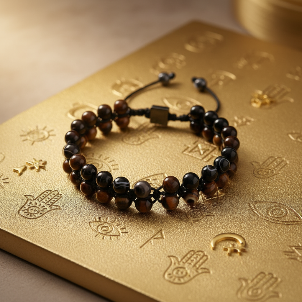 Göz Akik ve Kaplan Gözü - Altın