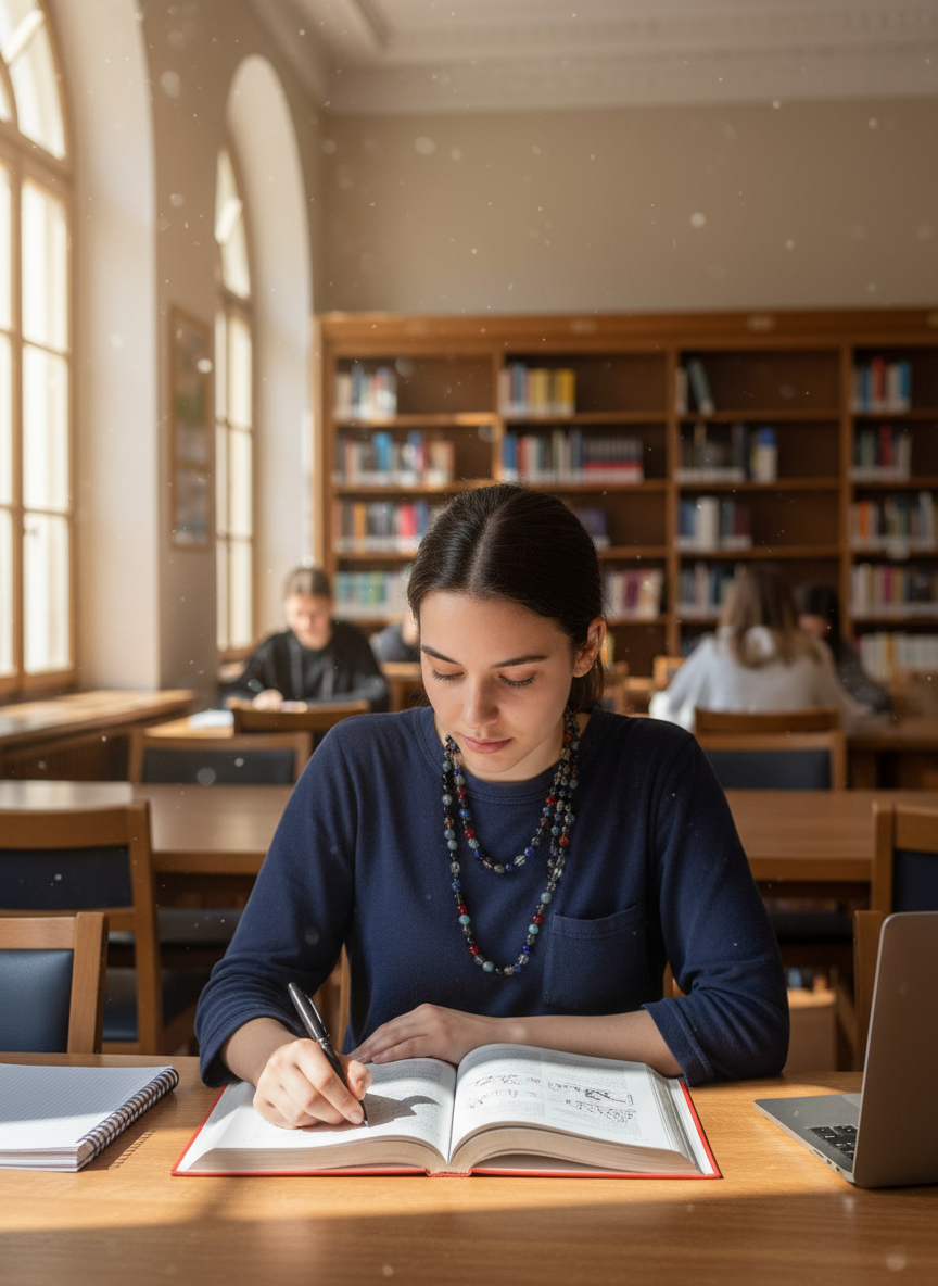 Öğrenci Kolye 1 - Kütüphane